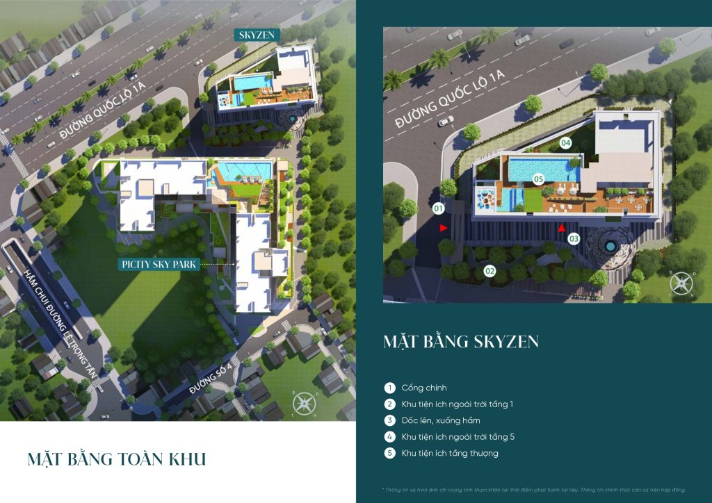 Mặt bằng tổng quan Skyzen Picity Sky Park