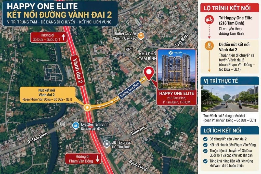 Happy One Elite kết nối vành đai 2